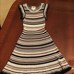 Milly mini fit and flare dress